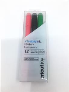 Cricut Joy Infusible Ink Markers 1.0 (3) Black, Red, Green Brand